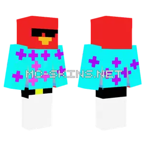 Red Cluster Minecraft skin