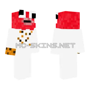 Red Cookiemonster Plush Minecraft skin