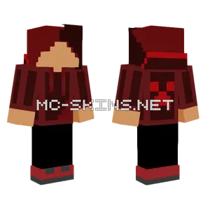 Red Creeper Skin Minecraft skin