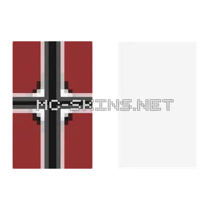 Red Cross Banner cape, outside and lining