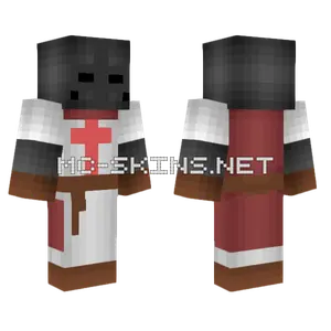 Red Crusader Minecraft skin