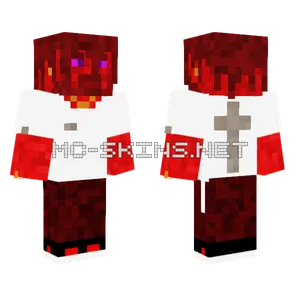 Red Dragon Monster Minecraft skin