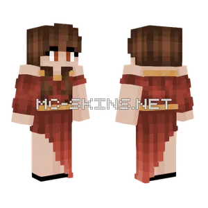 Red Dress Outfit Minecraft skin