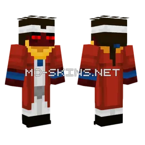Red Enderman Avdol Minecraft skin