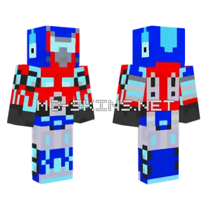 Red Energon Optimus Prime Minecraft skin