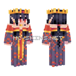 Red Eyed Queen Minecraft skin