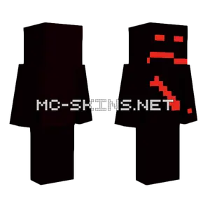 Red Eyed Skeleton Minecraft skin