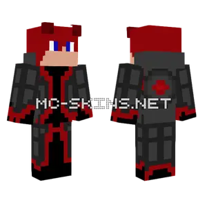 Red Fire Demon Minecraft skin