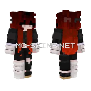 Red Girl Minecraft skin