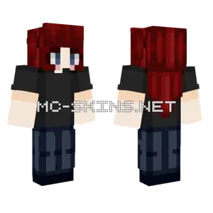 Red Girl Minecraft skin