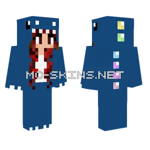 Red Hair Dino 2 Minecraft skin