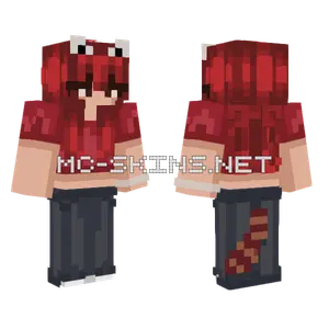Red Hair Masked Figure