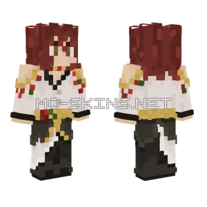 Red Hair Prince Minecraft skin