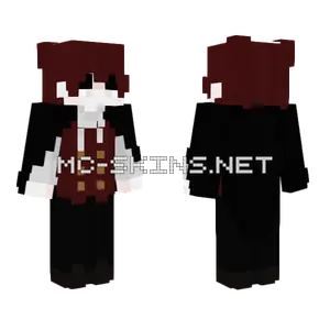 Red Hair Vampire Minecraft skin