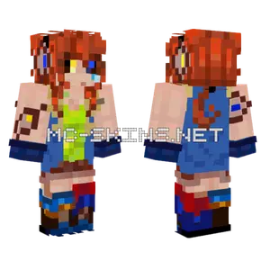 Red Haired Adventurer Girl Minecraft skin