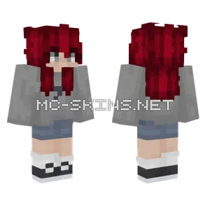 Red Haired Girl Minecraft skin