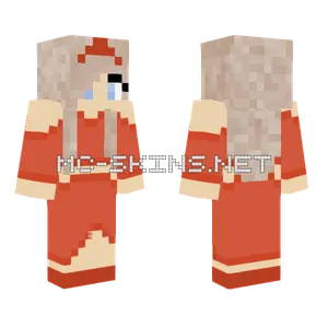 Red Hooded Girl Minecraft skin