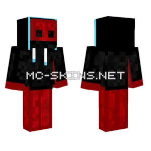 Red Hoodie Slime Minecraft skin