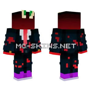 Red Imposter Suit Minecraft skin