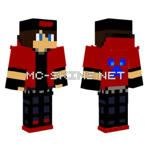 Red Kid Gamer Minecraft skin
