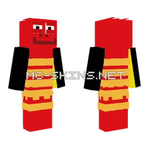 Red Larva Minecraft skin