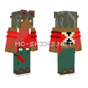 Red Life Easy Minecraft skin