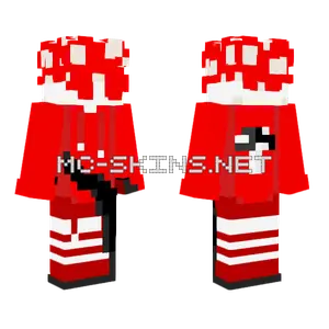 Red Mushroom Boy Minecraft skin