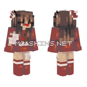 Red Nosed Reindeer Minecraft skin