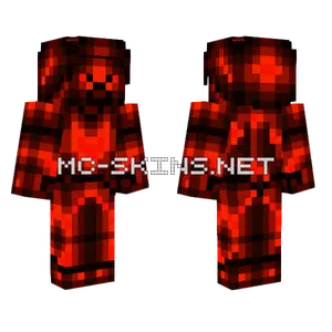 Red Obsidian Steve Minecraft skin