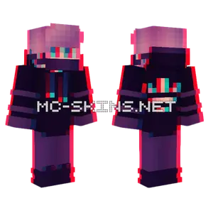 Red Outline Girl Minecraft skin