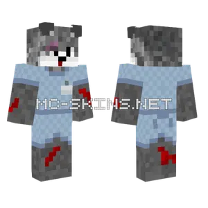 Red Patient Hurt Minecraft skin