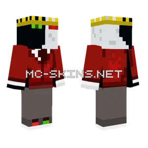Red Ranboo Minecraft skin