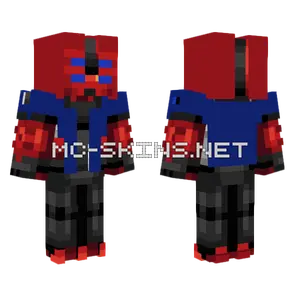 Red Robot Suit Minecraft skin
