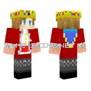 Red Royal Outfit Minecraft skin