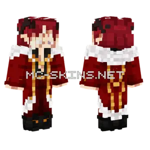 Red Royal Robes Minecraft skin