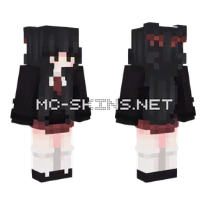 Red School Girl Minecraft skin