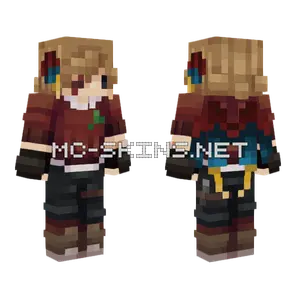 Red School Uniform Minecraft skin