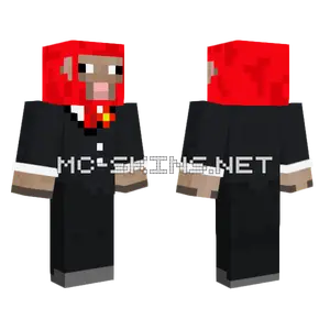Red Sheep Suit Minecraft skin