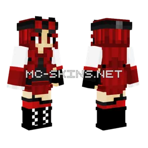 Red Stone Engineer Girl Minecraft skin