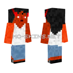 Red Tiefling With Horns