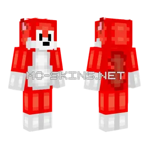 Red Wolf Revamped Minecraft skin