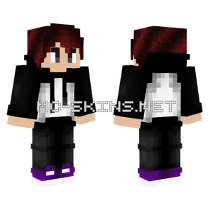 Reddish Brown Hair Baseball Shirt Minecraft skin