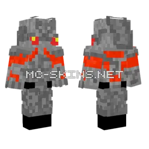 Redstone Golem Minecraft skin