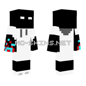 Refixed Dark Citizen Double Flame Minecraft skin