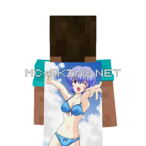 Rei Ayanami Bikini cape, outside and lining