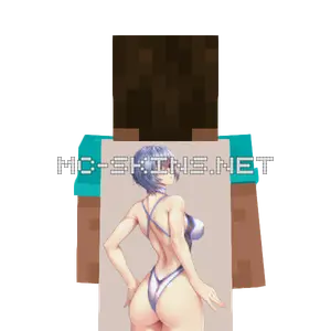 Rei Ayanami Swimsuit cape, outside and lining