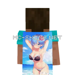 Rem Bikini cape, outside and lining