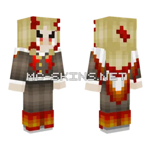 Rengoku Minecraft skin