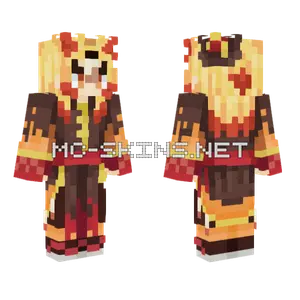 Rengoku Kyojuro Halloween Minecraft skin