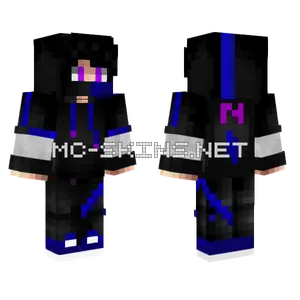 Repro Blue Hoodie Minecraft skin